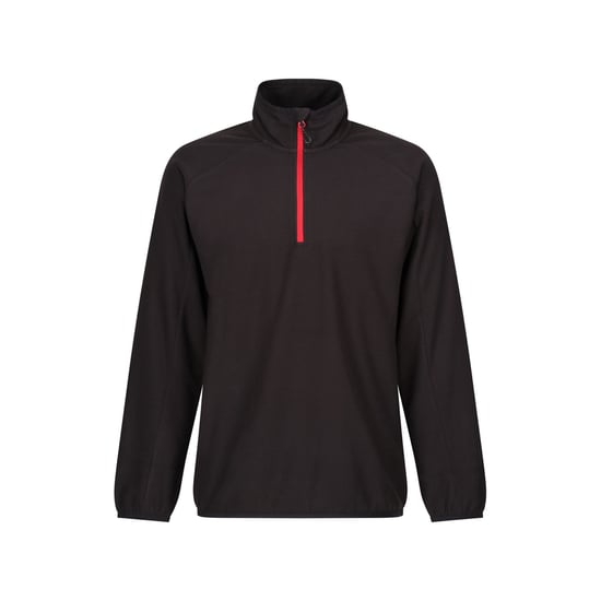 Regatta Heren Navigate Half Zip Fleece (Zwart/Klassiek Rood) - Image 1
