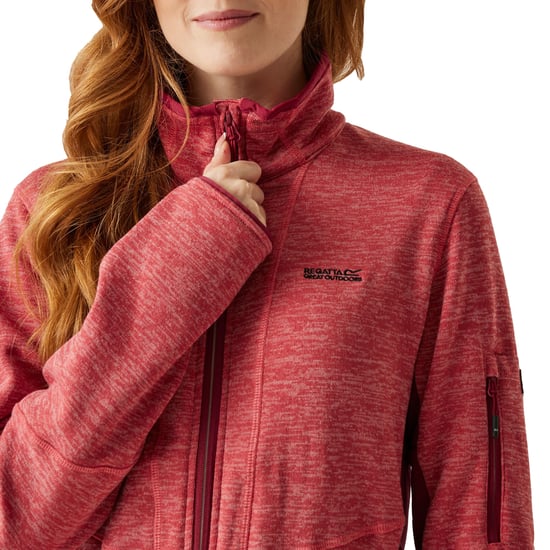 Regatta Dames/Dames Ralina Fleece Jas (Mineraalrood/Rumba-rood) - Image 3