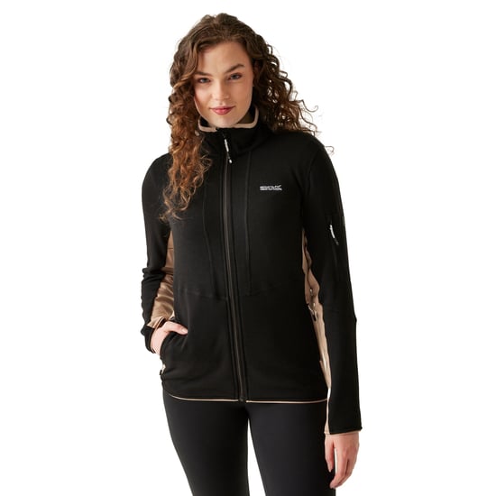 Regatta Dames/Dames Ralina Fleece Jas (Zwart/Warme taupe) - Image 5