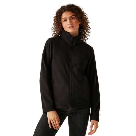 Regatta Dames/Dames Micro Full Zip Fleecejack (Zwart) - Image 1