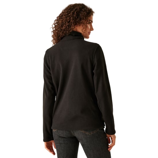 Regatta Dames/Dames Micro Full Zip Fleecejack (Zwart) - Image 2