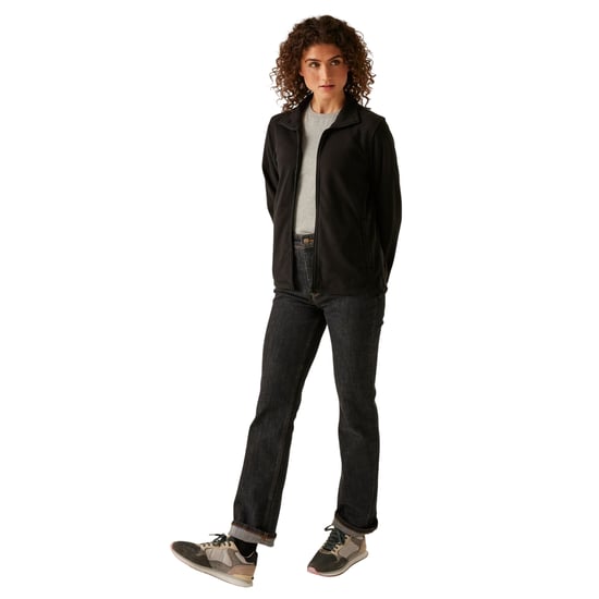 Regatta Dames/Dames Micro Full Zip Fleecejack (Zwart) - Image 3