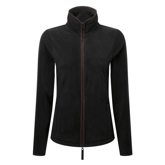 Premier Dames/Dames Artisan Fleecejack (Zwart/Bruin) - Image 1
