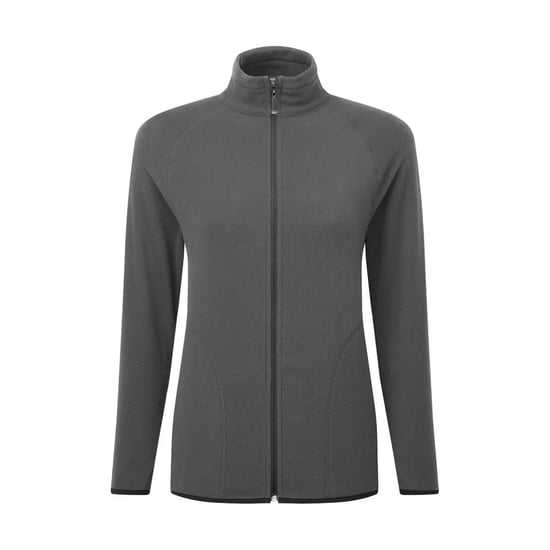Signature Microfleece Tagless Fleecejack met rits voor dames/dames (Houtskool) - Image 1