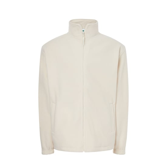 JHK Heren fleecevest met volledige rits (Gebroken wit) - Image 1
