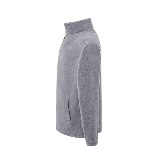 JHK Heren fleecevest met volledige rits (Grijze Melange) - Image 4