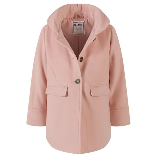 Minoti Effen gewatteerde jas voor meisjes (Roze) - Image 4