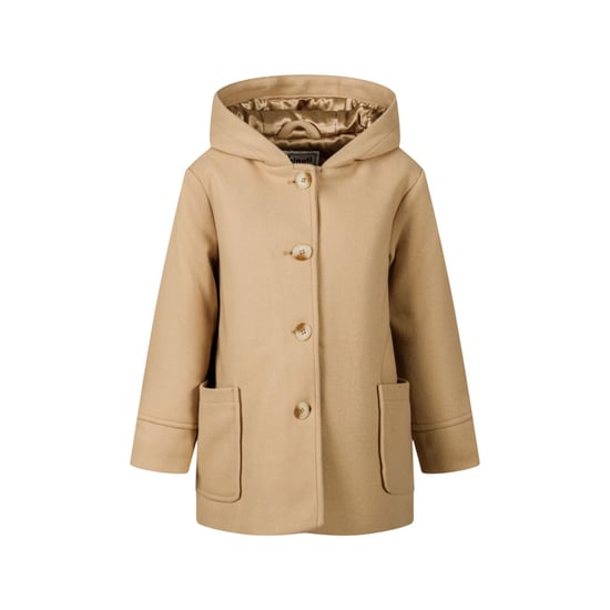 Minoti Korte winterjas met knoopsluiting voor meisjes (Beige) - Image 1