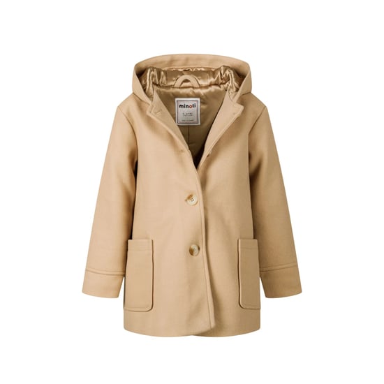 Minoti Korte winterjas met knoopsluiting voor meisjes (Beige) - Image 4