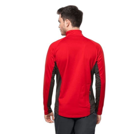 Jack Wolfskin Heren Morobbia Fleece Jas (Rood, Zwart) - Image 2
