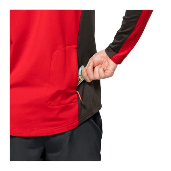 Jack Wolfskin Heren Morobbia Fleece Jas (Rood, Zwart) - Image 3