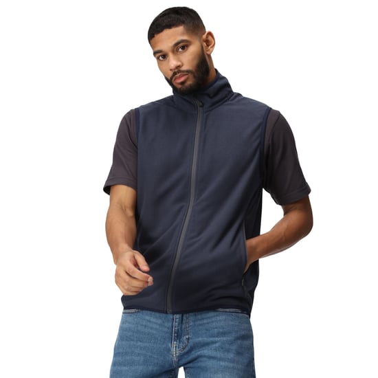 Regatta Heren Navigate Fleece Gilet (Marine/Seal Grijs) - Image 3