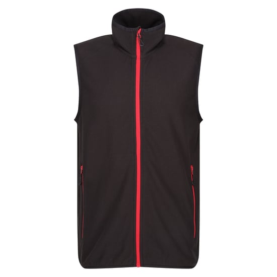 Regatta Heren Navigate Fleece Gilet (Zwart/Klassiek Rood) - Image 1