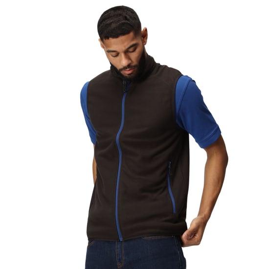 Regatta Heren Navigate Fleece Gilet (Zwart/Nieuw Royal) - Image 3