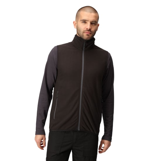 Regatta Heren Navigate Fleece Gilet (Zwart/Seal Grijs) - Image 3