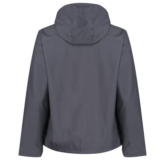 Regatta Heren Venturer 3 Layer Hooded Soft Shell Jacket (Afdichting Grijs/Zwart) - Image 2