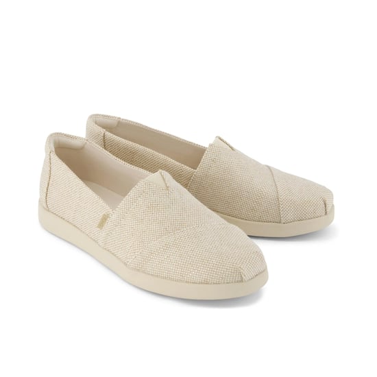 Toms Alpargata Plus Womens Espadrille Shoes Gold - Image 6