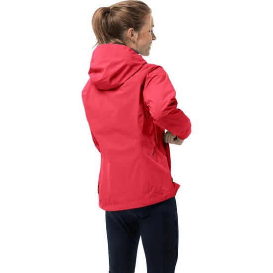 Jack Wolfskin Dames/Dames Highest Peak 3L Jas (Rood) - Image 2