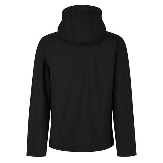 Regatta Heren Venturer 3 Layer Hooded Soft Shell Jacket (Zwart/Rood) - Image 2