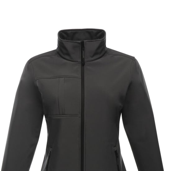 Regatta Womens/Ladies Octagon II Soft Shell Jacket (Seal Grey/Black) - Image 2