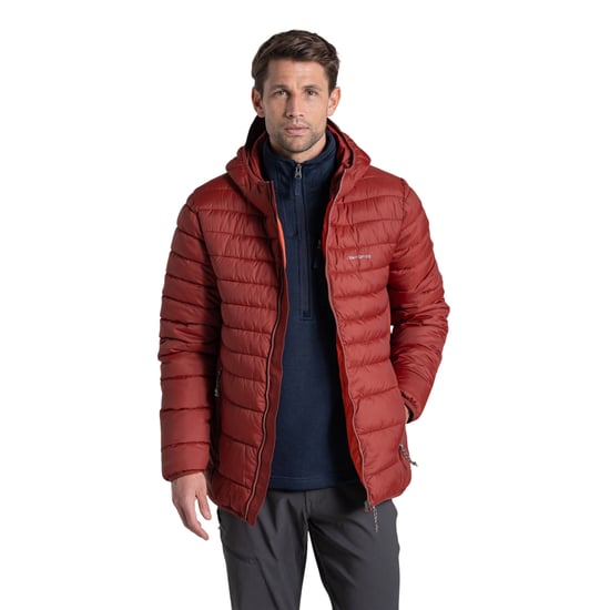 Craghoppers Mens Compresslite IX Hooded Padded Jacket (Red Jasper) - Image 3