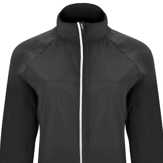 Roly Dames/Dames Glasgow Packaway Slim Windjack (Zwart) - Image 2