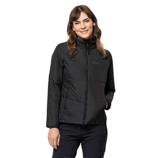 Jack Wolfskin Dames/Dames Bergland INS gewatteerd jack (Zwart) - Image 3