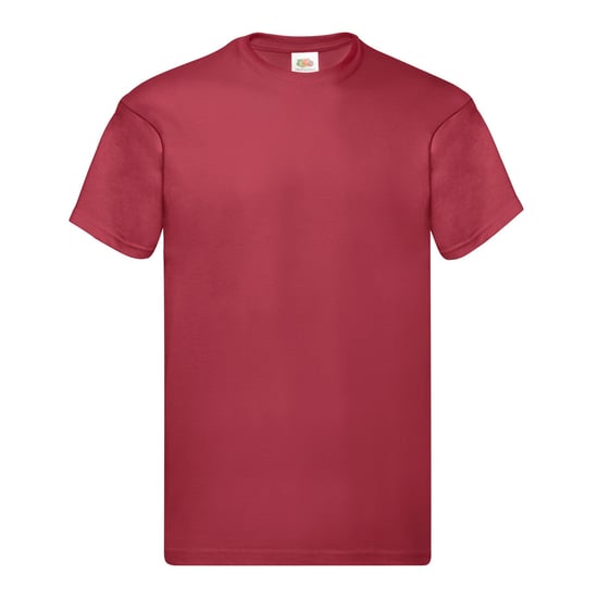 Fruit of the Loom Unisex Origineel Katoenen T-shirt voor volwassenen (Baksteen Rood) - Image 1