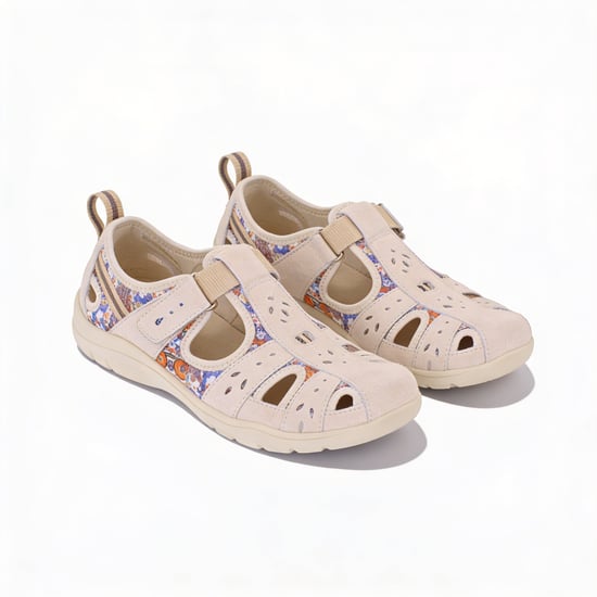 Free Spirit Cleveland Womens Casual Shoes Parchment Multi - Image 2