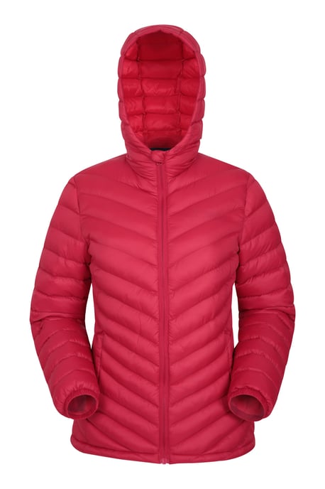 'Seasons' Women's Padded Jacket Water Resistant Winter Coat Dark Red - Image 1