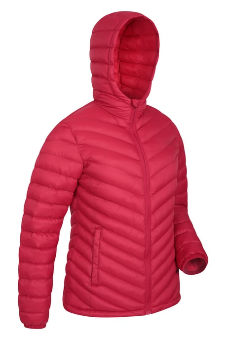 'Seasons' Women's Padded Jacket Water Resistant Winter Coat Dark Red - Image 2