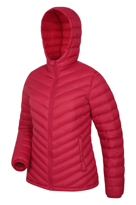 'Seasons' Women's Padded Jacket Water Resistant Winter Coat Dark Red - Image 4
