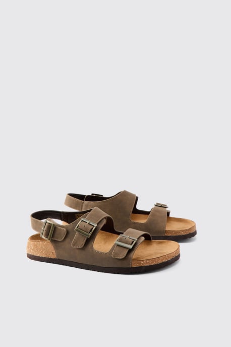 Double Strap Buckle Sandal - Image 1