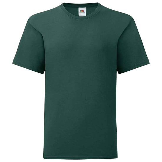 Fruit of the Loom Kinderen/Kinderen Iconisch T-Shirt (Bosgroen) - Image 1