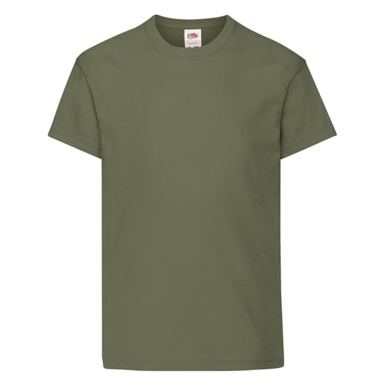 Fruit of the Loom Origineel T-shirt voor kinderen (Klassieke Olijf) - Image 1