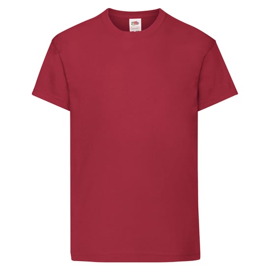 Fruit of the Loom Origineel T-shirt voor kinderen (Baksteen Rood) - Image 1