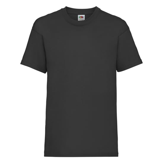 Fruit of the Loom Kinder/Kids Waardevol T-Shirt (Zwart) - Image 1