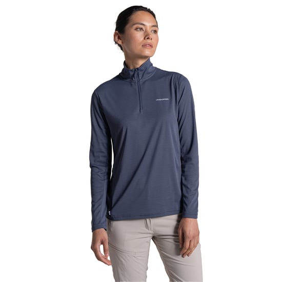 Craghoppers Dames/Dames Nosilife Half Zip Top (Antraciet) - Image 3