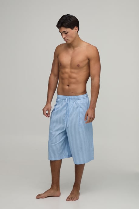 Stripe Woven Lounge Jort - Image 4