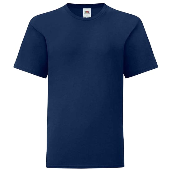 Fruit of the Loom Kinderen/Kinderen Iconisch T-Shirt (Marine) - Image 1