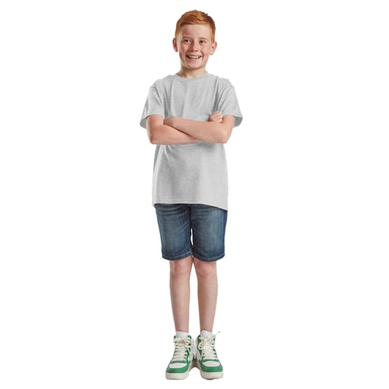 Fruit of the Loom Kinderen/Kinderen Iconisch T-Shirt (Heide Grijs) - Image 3