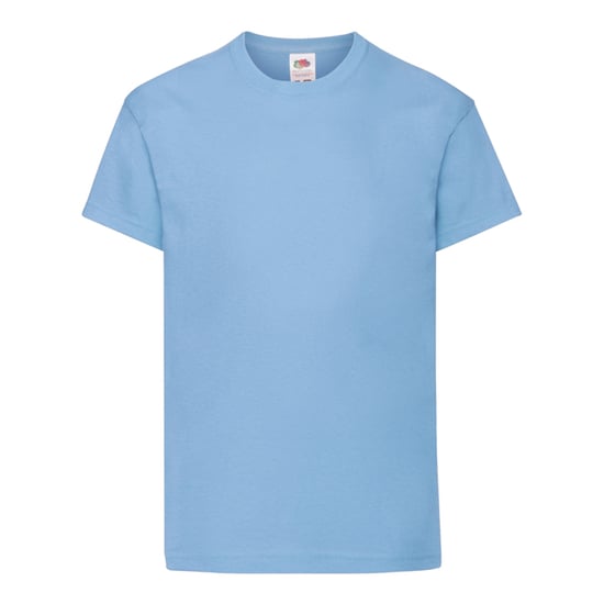 Fruit of the Loom Childrens/Kids Original T-Shirt (Sky Blue) - Image 1