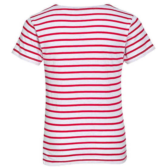 SOLS Kinderen/Kinderen Miles Ronde Hals T-Shirt (Wit/rood) - Image 2