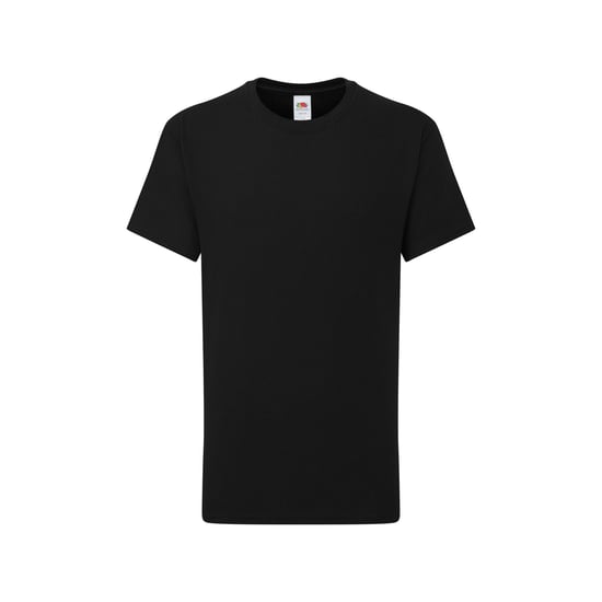 Fruit of the Loom Kinderen/Kinderen Iconic 195 T-Shirt (Zwart) - Image 1