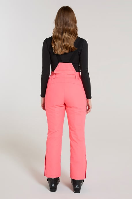 'Moon' Women's Slim Leg Ski Pants Water Resistant Warm Insulated Winter Trousers Pink - Image 4
