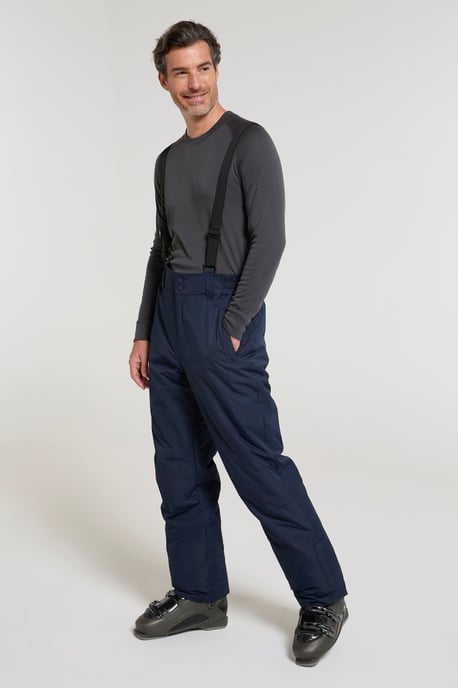 'Dusk II' Men's Ski Pants Warm Insulated Snow Proof Elastic Waist Winter Trouser Navy - Image 2