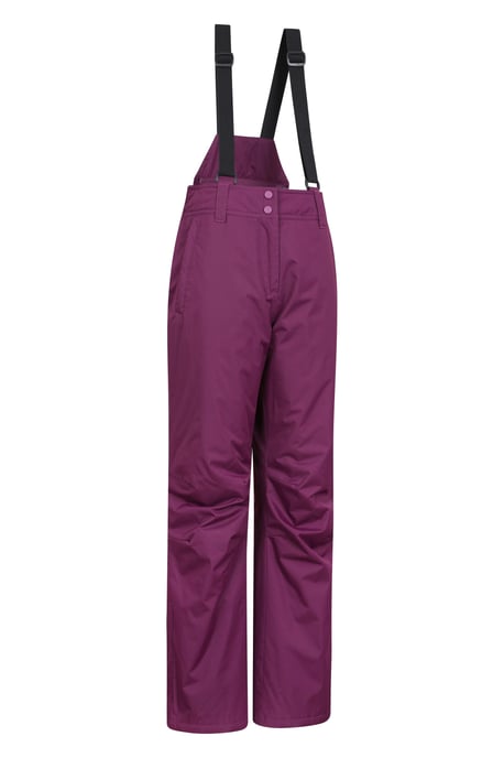'Moon' Women's Ski Pants Warm Insulated Snow Proof Elastic Waist Winter Trouser Purple - Image 6