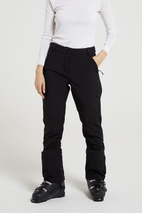'Sierra II' Women's Ski Pants Snowproof Casual Fleece Lined Snowboard Trouser Black - Image 1