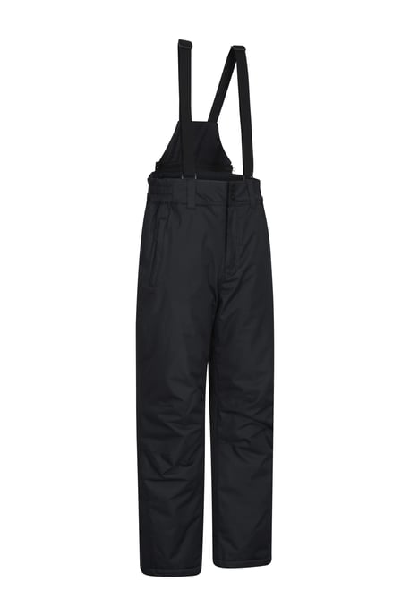 'Dusk' Men's Short Ski Pants Insulated Fleece Lined Snowproof Winter Salopettes Black - Image 2