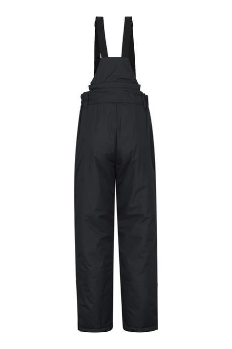 'Dusk' Men's Short Ski Pants Insulated Fleece Lined Snowproof Winter Salopettes Black - Image 3